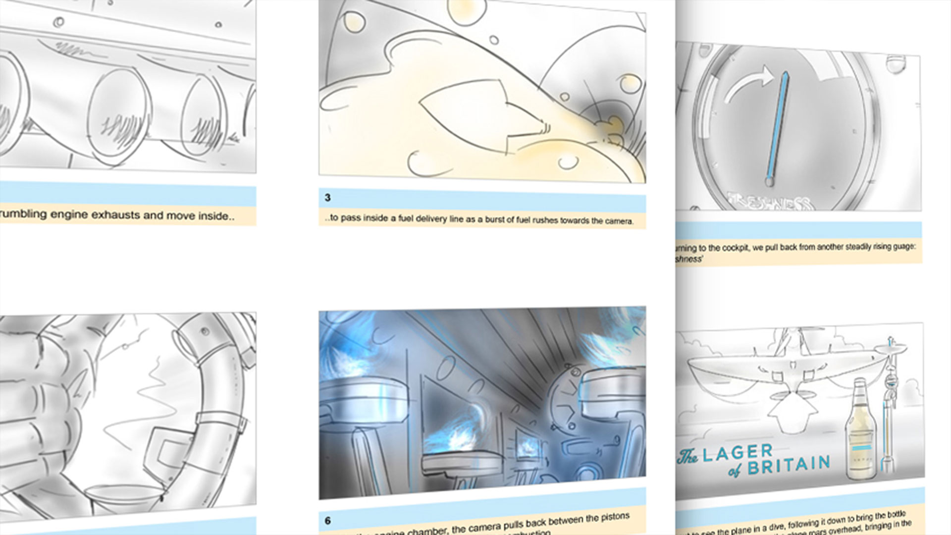 Spitfire-lager-storyboard